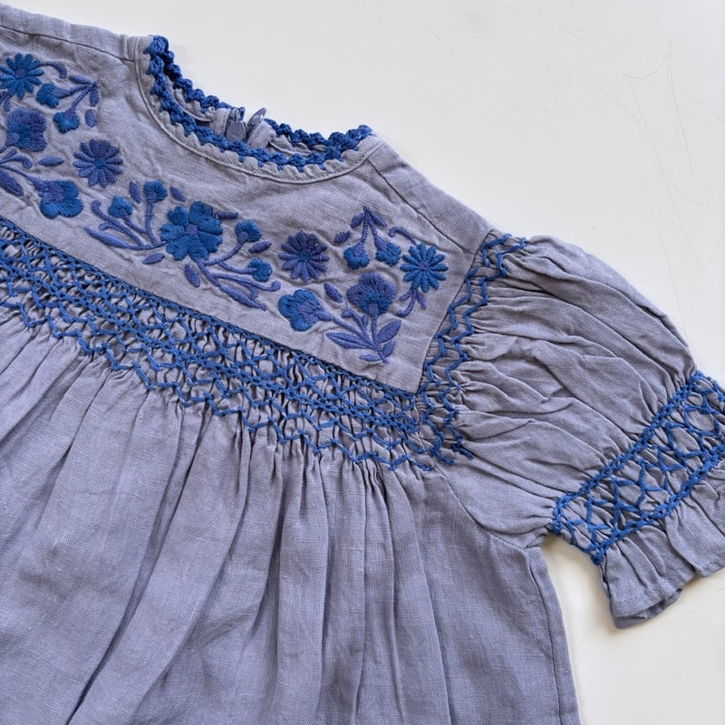 Apolina DORA DRESS - BLUE-LILAC | Baby Style LAB