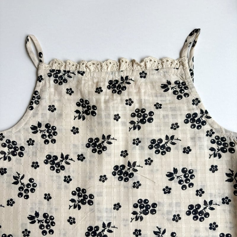 未使用 CARAMEL HYSSOP DRESS CARAMEL HYSSOP DRESS - BERRY BUD BLOCK PRINT |