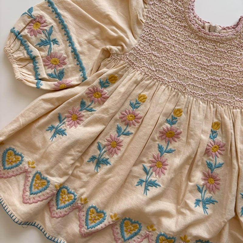 Apolina PENNY SMOCK DRESS - CASHEW | Baby Styl