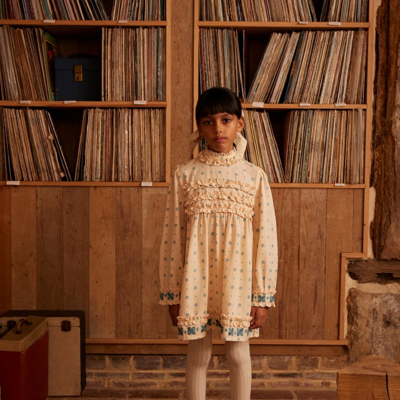 Apolina PERNILLE DRESS - MEADOW CALICO CASHEW