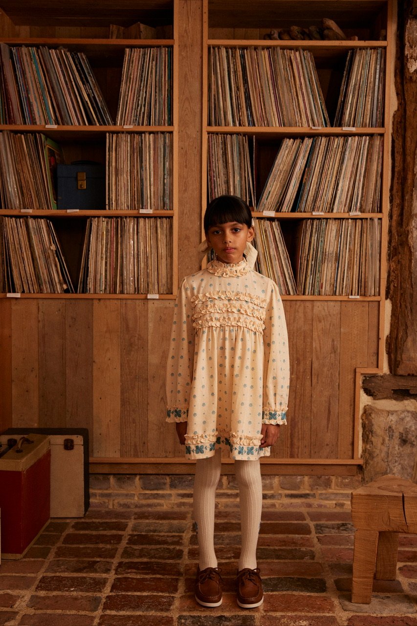 Apolina PERNILLE DRESS - MEADOW CALICO CASHEW