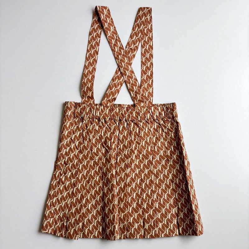 CARAMEL HEDERA SKIRT - APRICOT GEO PRINT | Baby CARAMEL HEDERA SKIRT - APRICOT GEO PRINT | Baby