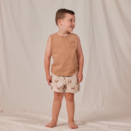 Rylee + Cru　SWIM TRUNK - LEOPARD