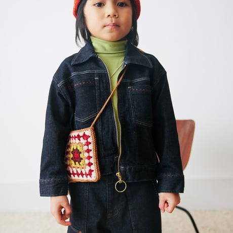 Misha & Puff　Zip Jacket - Indigo Denim