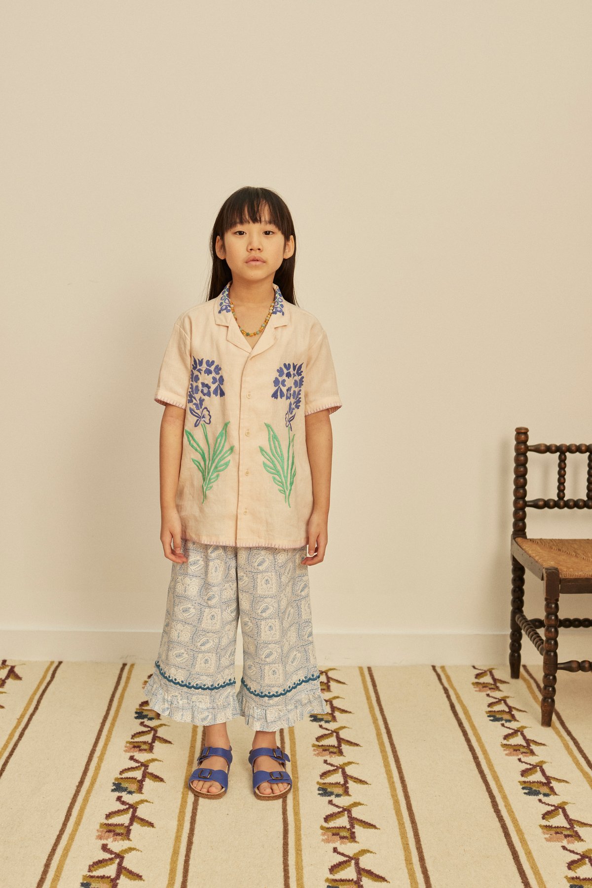 Apolina DONNY EMBROIDERED SHIRT - BLUSH | Baby