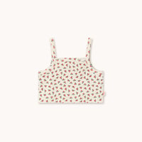 tiny cottons  Tiny Roses Rib Top