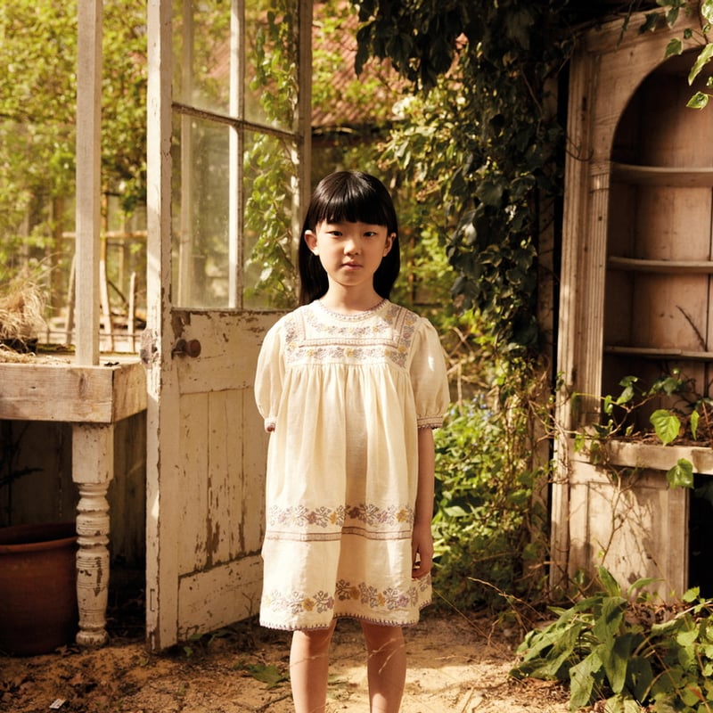 Apolina PATSY RIBBONS DRESS - CREAM | Baby Sty