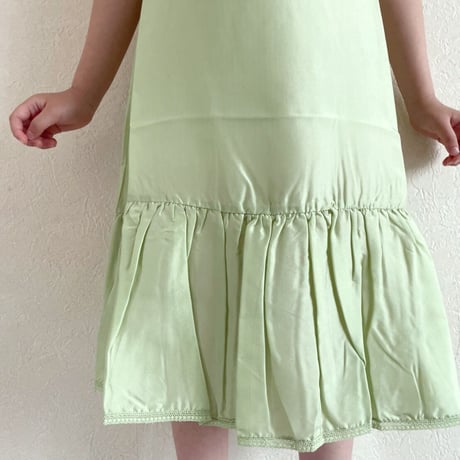 CARAMEL 　GRAPE SLIP DRESS - ALMOND