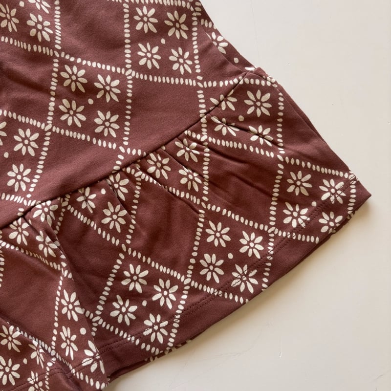 Misha & Puff RUFFLE SLEEVE DRESS - COLA FLORA T