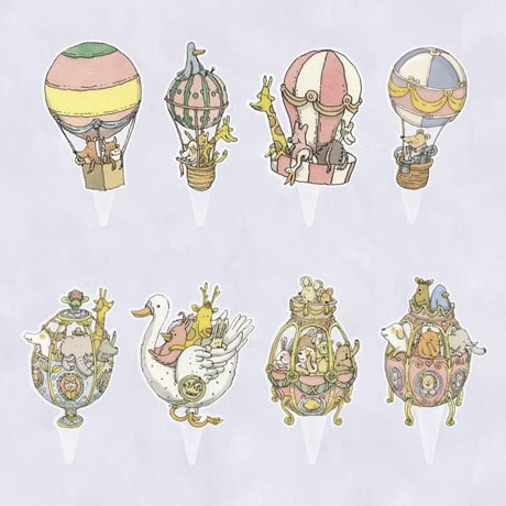 ATELIER CHOUX　JUMBO CAKE TOPPERS – SET OF 8