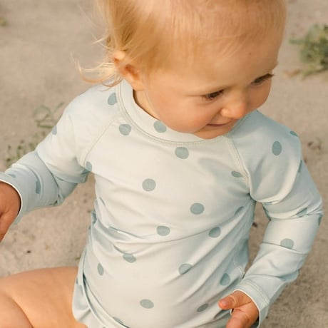Rylee + Cru　RASH GUARD GIRLS SET - POLKA DOT