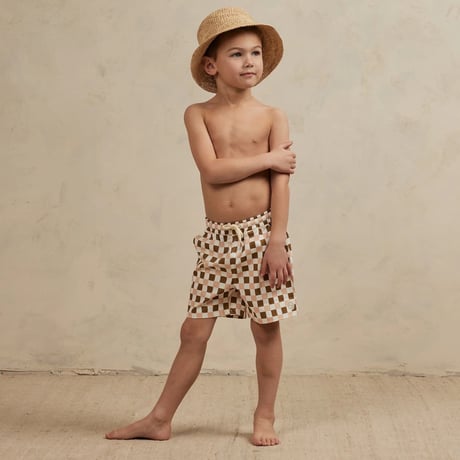 Rylee + Cru　BOYS BOARDSHORT - RETRO CHECK