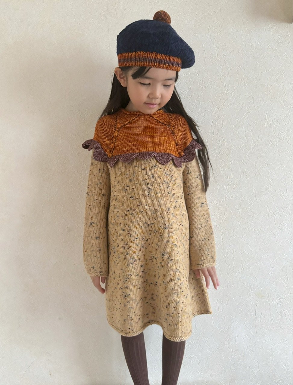 ワンピース Misha and puff ruffle tunic dress Misha & Puff Scallop Yoke Tunic Dress - Camel c