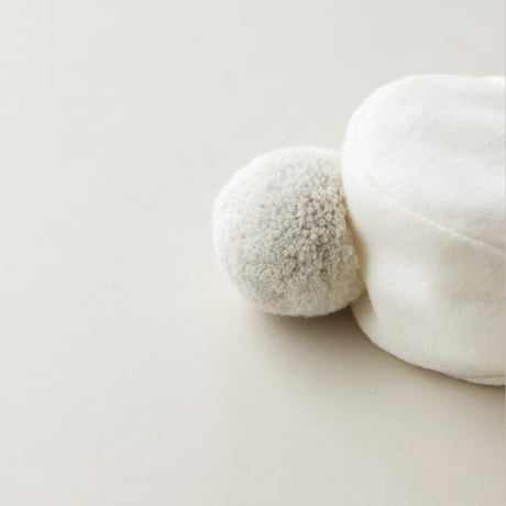 Briar Baby  IVORY POM BONNET