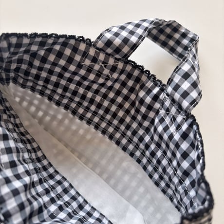 ドローイングバッグ gingham check Mサイズ/Mサイズ(shoulder)/Sサイズ/Miniサイズ/miniminiサイズ