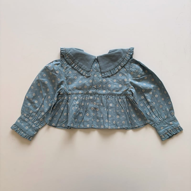 Apolina DIONNE BLOUSE - QUILT CALICO BLUE PEBB