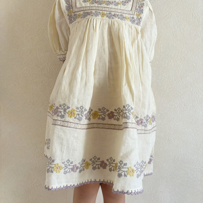 Apolina PATSY RIBBONS DRESS - CREAM | Baby Sty