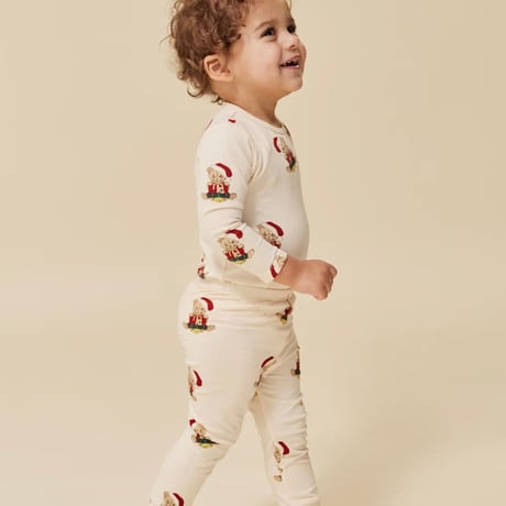 Konges Sløjd 　BASIC BODY/PANTS SET GOTS  - CHRISTMAS TEDDY