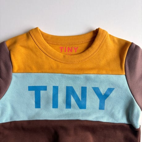 tiny cottons  Color Block Sweatshirt - mustard/chocolate