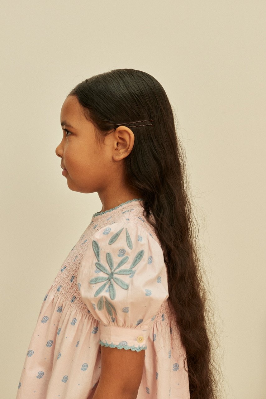 【Apolina】Noemie Dress Cotton woven embroidered dress vintage inspired child. – Apolina