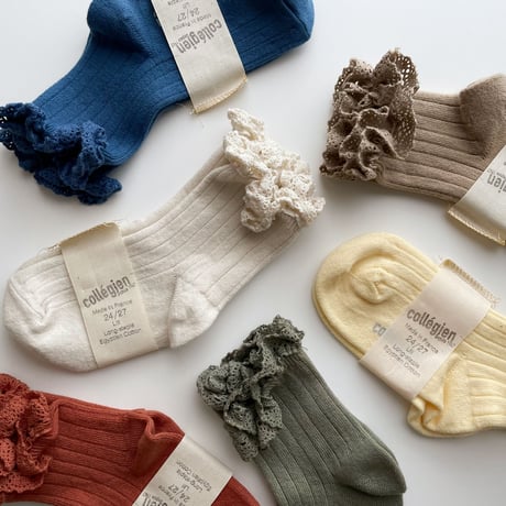 Collegien  Lili - Lace Trim Ankle Socks