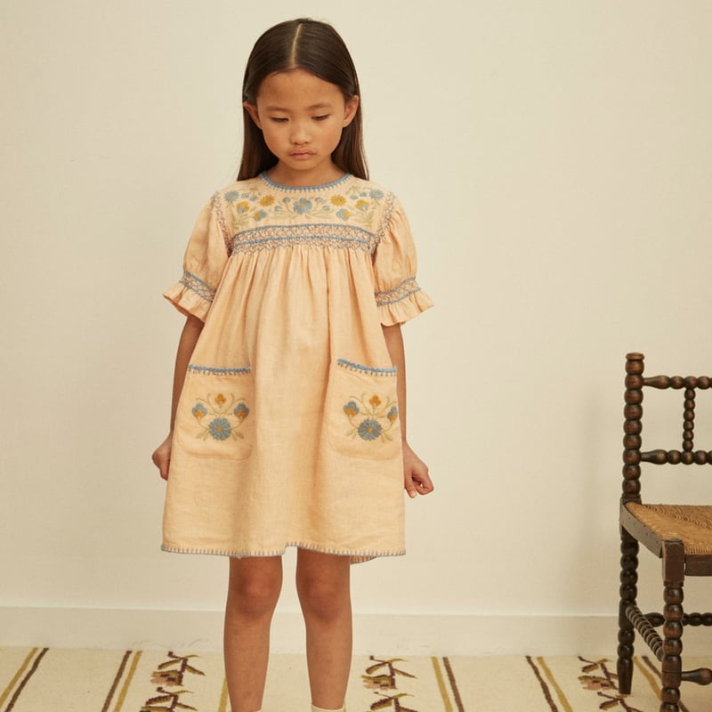 Apolina DORA DRESS - SATIN PINK | Baby Style LAB