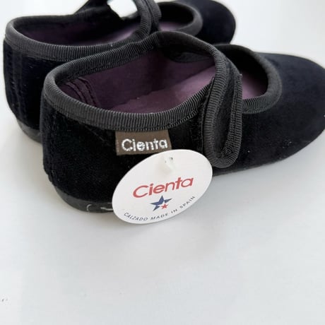 Cienta ベロアフォーマルストラップシューズ EUR23-31 Black