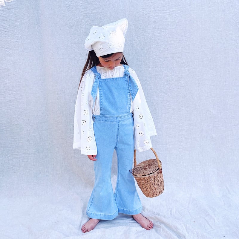 Twin Collective FARRAH OVERALL - BABY BLUE TIE 