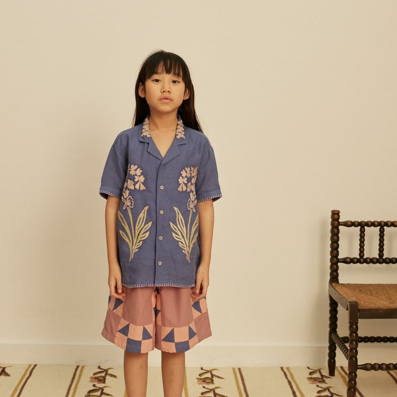 Apolina DONNY EMBROIDERED SHIRT - AZUL | Baby