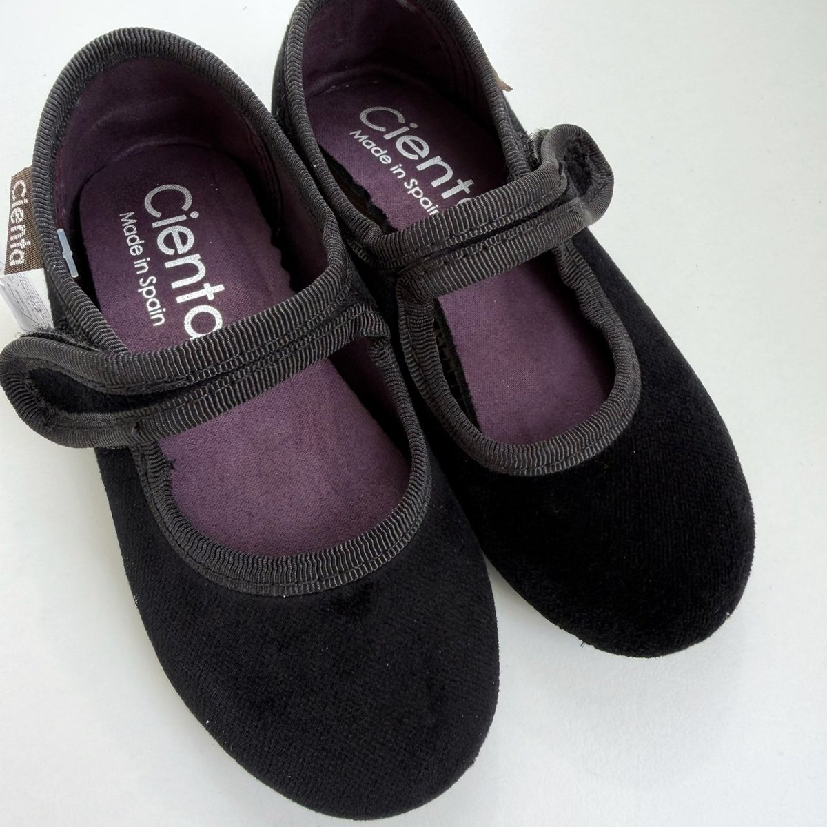 Cienta ベロアフォーマルストラップシューズ EUR23-31 Black | Baby 
