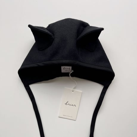 Briar Baby  BLACK CAT BONNET COTTON-LINED