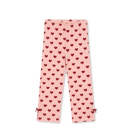 Konges Sløjd 　DREY SLIT PANTS GOTS - AMOUR ROUGE