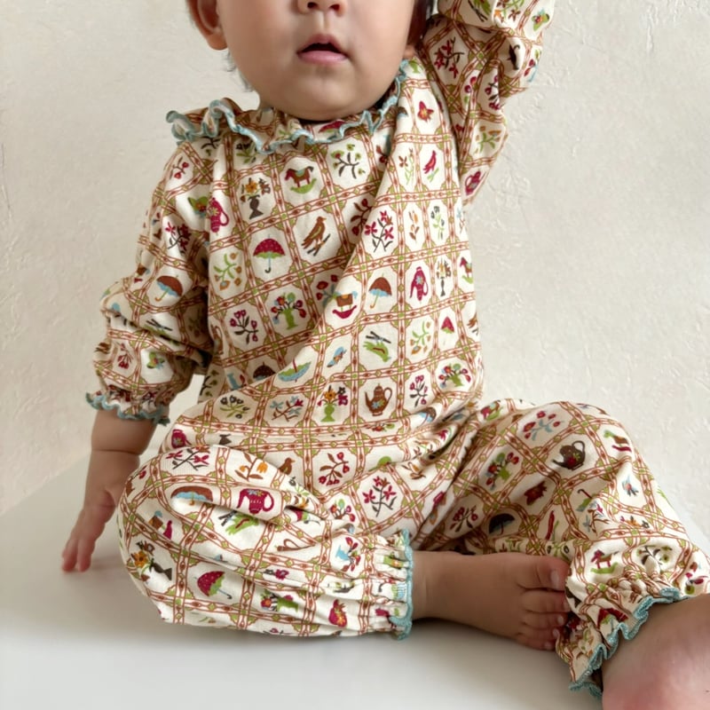 【ぽちゃ。】Misha & Puff pierrot onesie ◇ LAST 1！ MISHA & PUFF Pierrot Onesie String Trellis