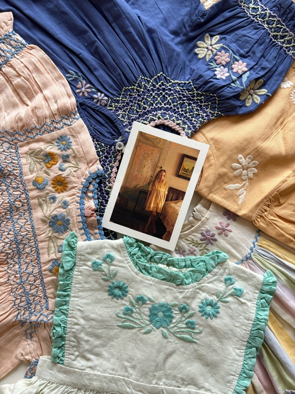 Apolina IDA DRESS - MINT CREAM/SEAGLASS | Baby