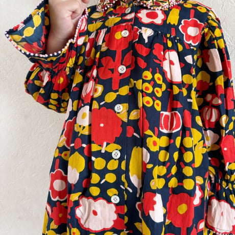 Misha & Puff Ruffle  Ingrid Dress -  Ink Playground