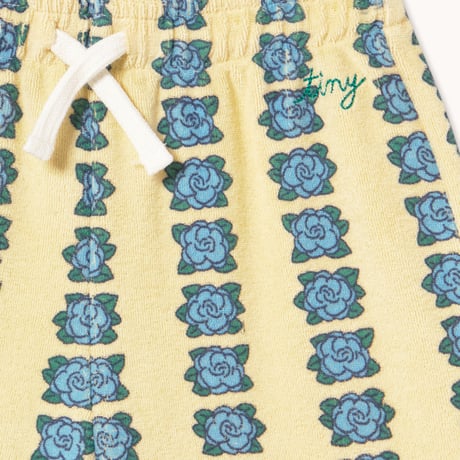 tiny cottons  Blue Flowers Towel Pant