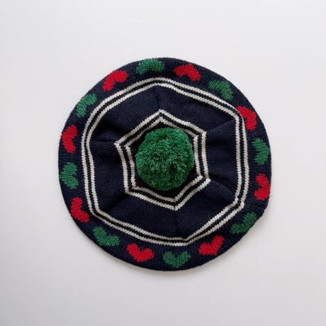 Konges Sløjd 　BELOU KNIT BERET - HEARTS