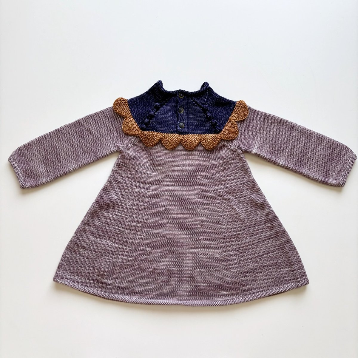 Misha & Puff Scallop Yoke Tunic Dress - Periwin