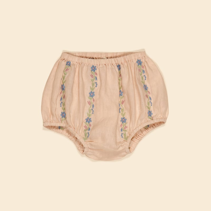 Apolina BABY LULA EMBROIDERED BLOOMER - BLUSH