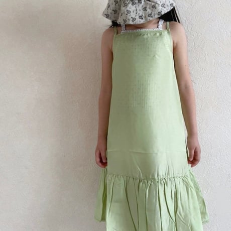 CARAMEL 　GRAPE SLIP DRESS - ALMOND