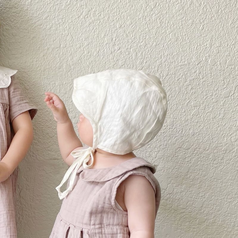 Briar Baby BRIMMED IVORY LINEN BONNET | Baby S...