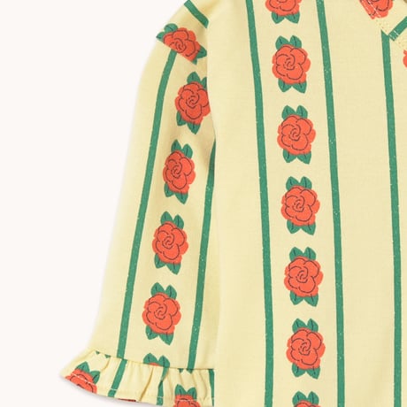 tiny cottons  Rose Pattern Crop Tee
