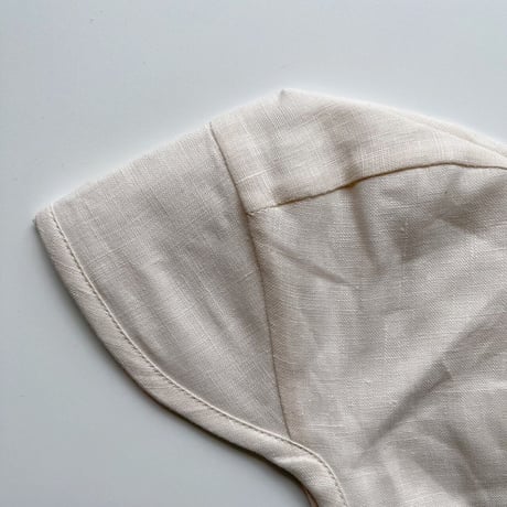 Briar Baby  BRIMMED IVORY LINEN BONNET