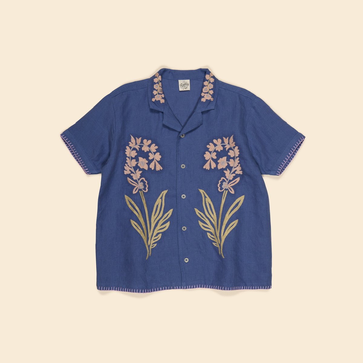 Apolina DONNY EMBROIDERED SHIRT - AZUL | Baby