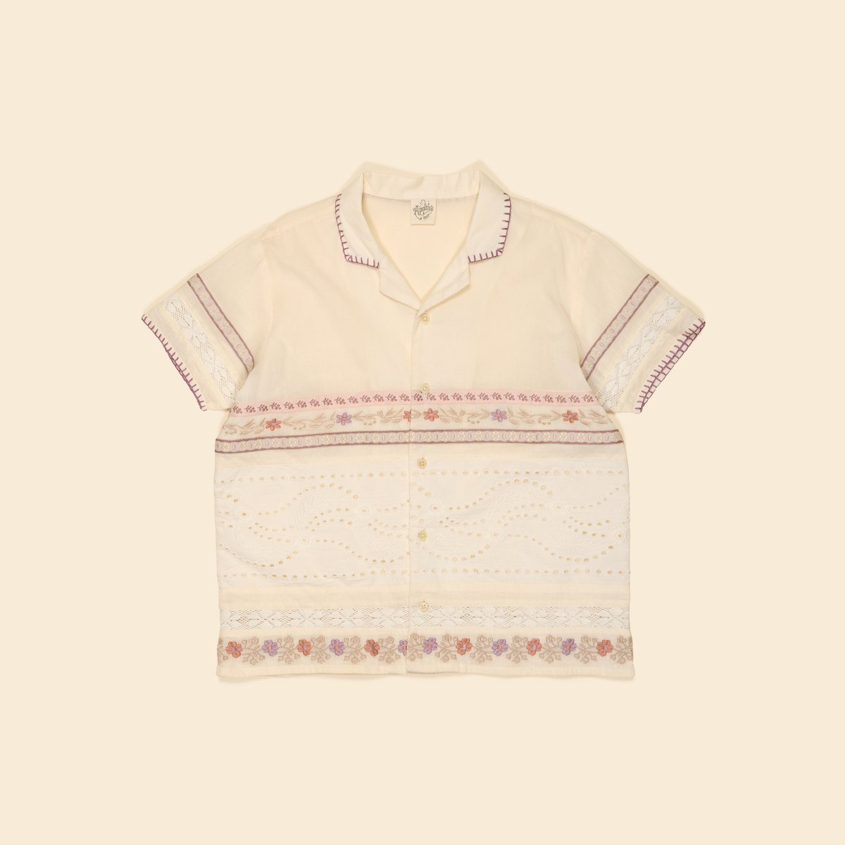 Apolina DONNY RIBBONS SHIRT - CREAM | Baby Sty
