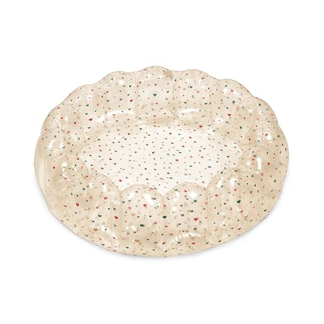 Konges Sløjd 　small shell pool transparent - multi hearts
