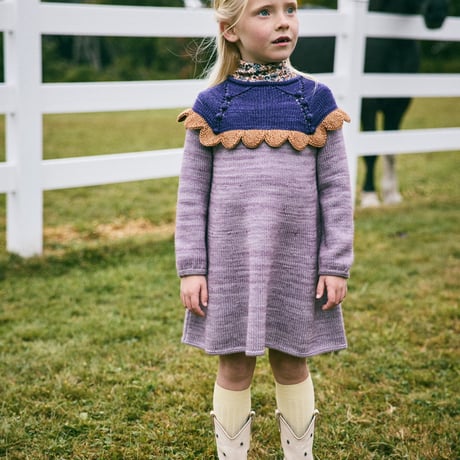 Misha & Puff　Scallop Yoke Tunic Dress - Periwinkle