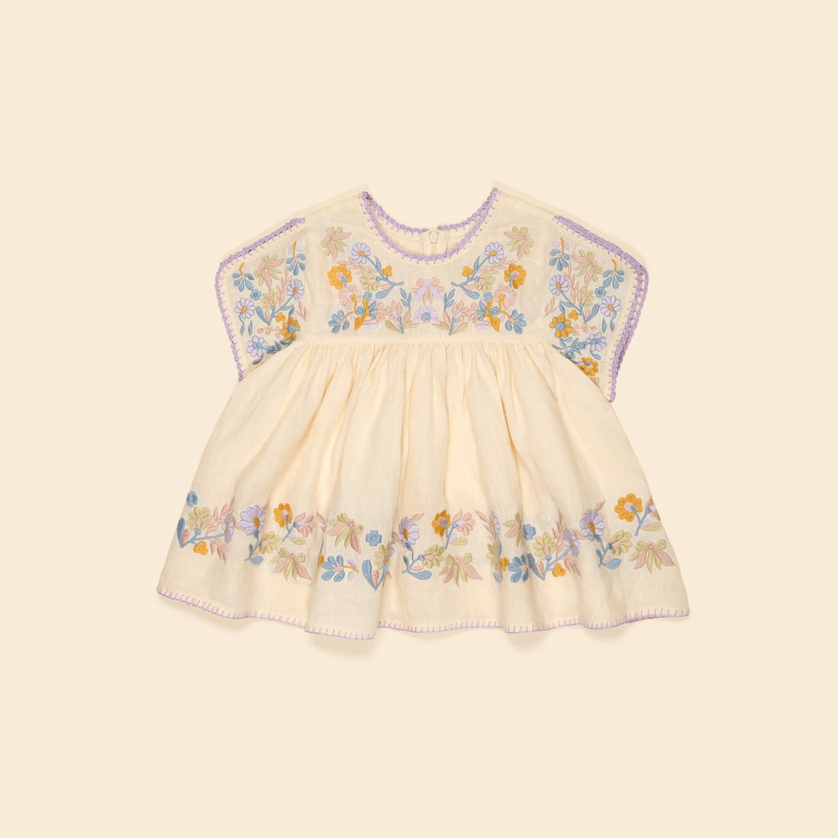 Apolina アポリナ Stevie 1-2y Apolina STEVIE BLOUSE - CREAM | Baby Style LAB