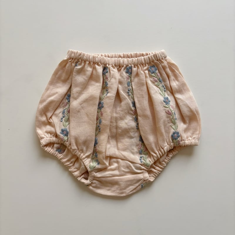 Apolina BABY LULA EMBROIDERED BLOOMER - BLUSH