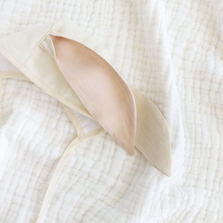 Briar Baby  IVORY BUNNY BONNET